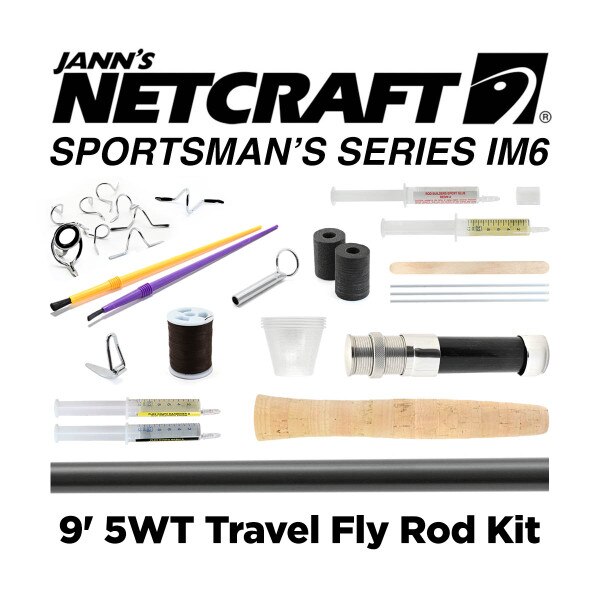 Netcraft 8' 5Wt Travel Fly Rod Building Kit Jann's Netcraft